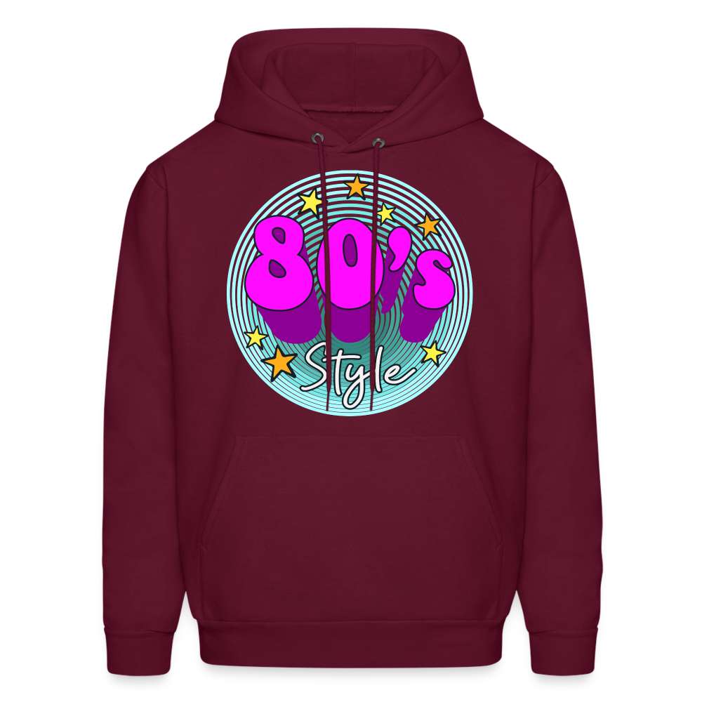 Back to the 80's - 80's Style - Hoodie - burgundy