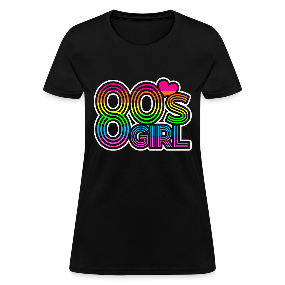 Back to the 80's - 80's Girl - T-shirt - black