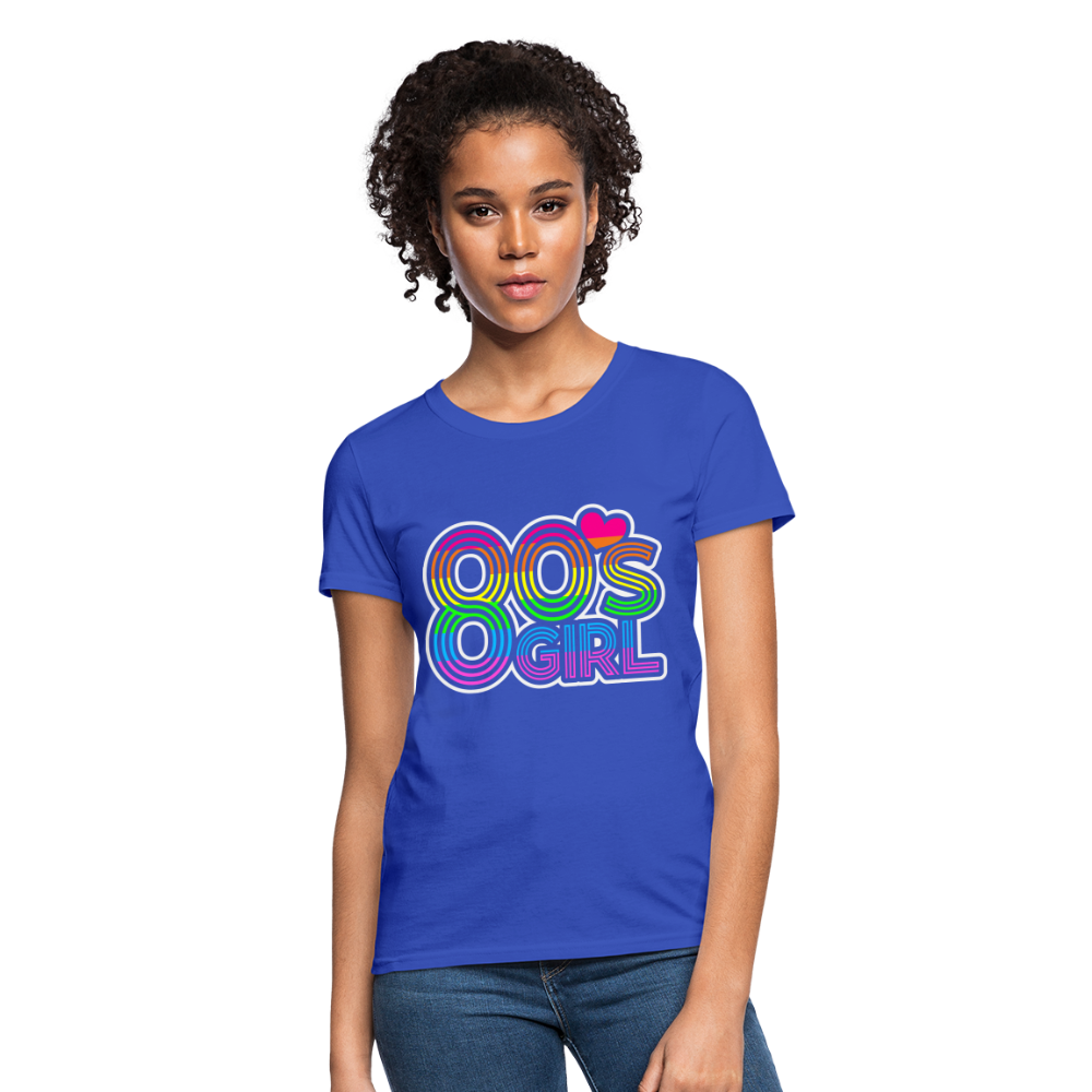 Back to the 80's - 80's Girl - T-shirt - royal blue