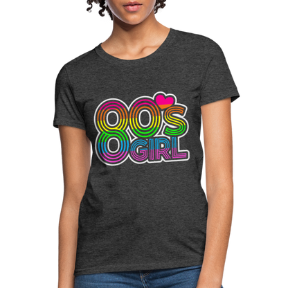 Back to the 80's - 80's Girl - T-shirt - heather black