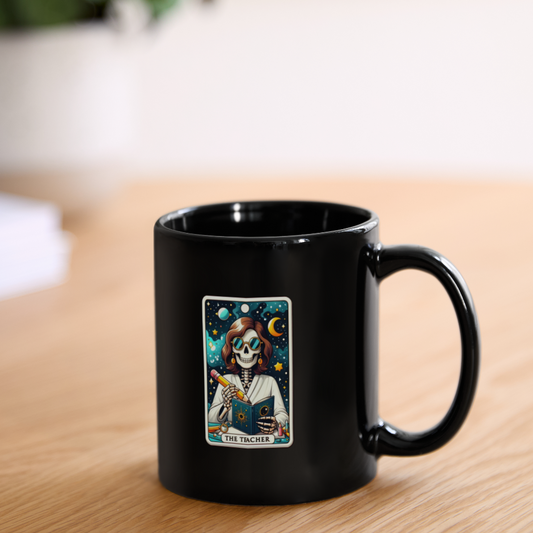 Tarot Treasures -  The Teacher Coffee Mug - black