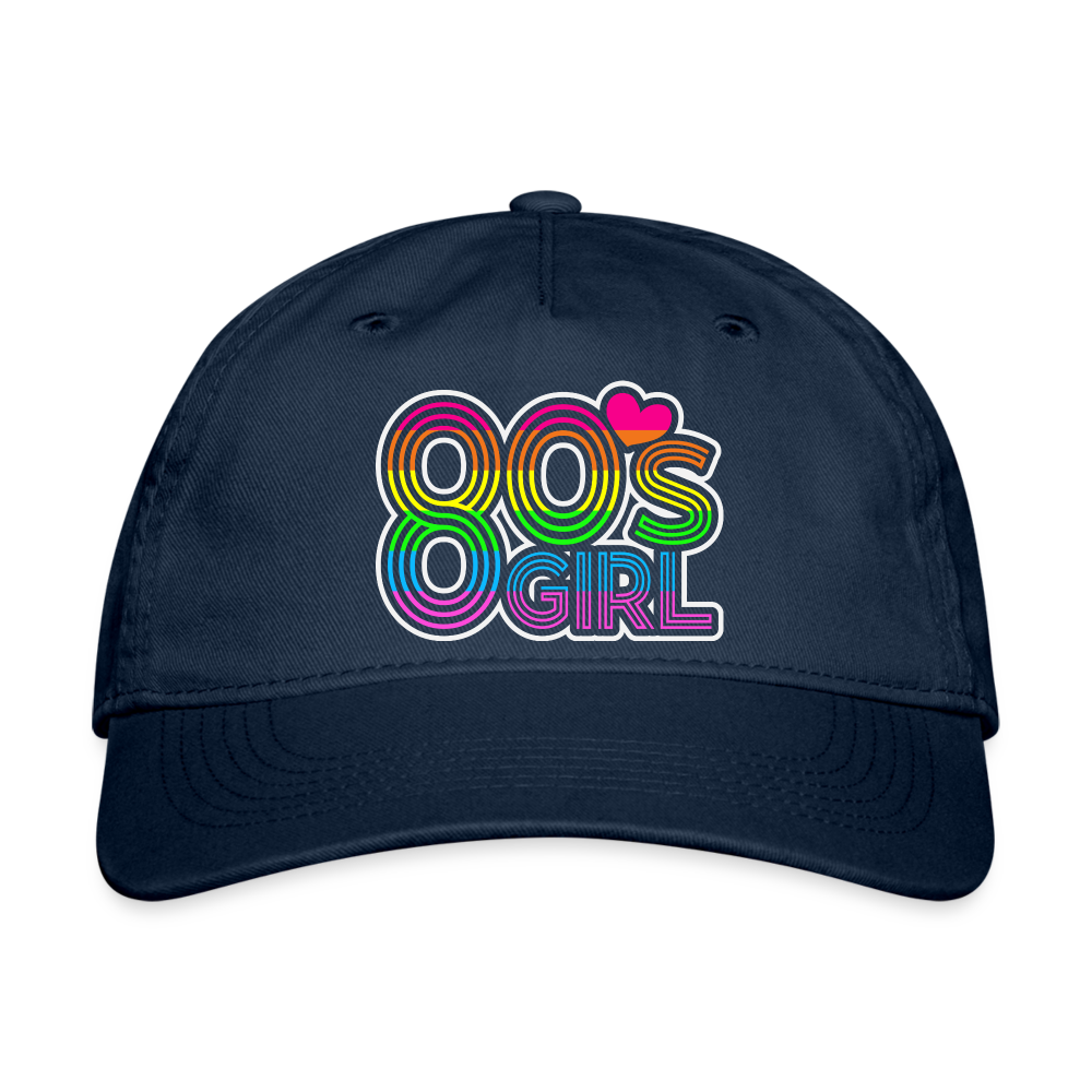 Back to the 80's - 80's Girl Baseball Cap - navy