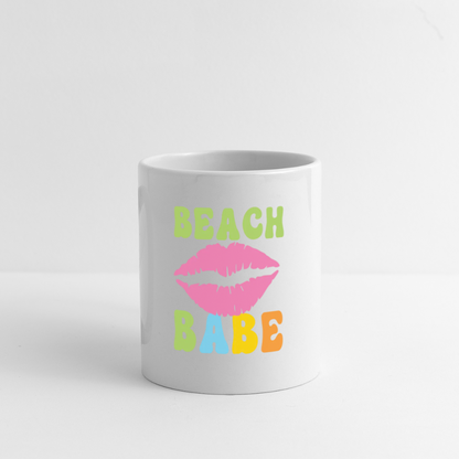 Summer Vibes - Beach Babe Coffee Mug White - white