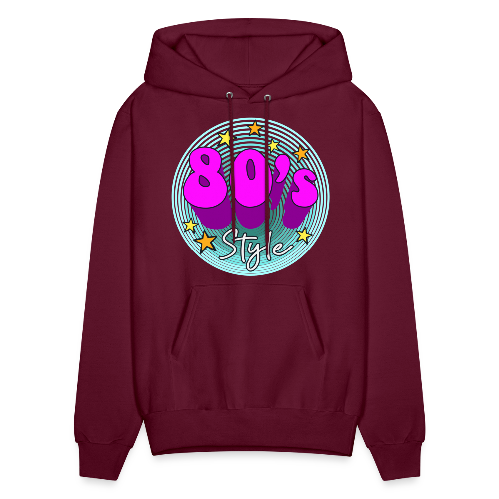 Back to the 80's - 80's Style - Hoodie - burgundy