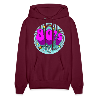 Back to the 80's - 80's Style - Hoodie - burgundy